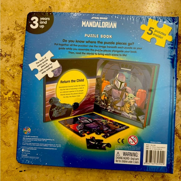 Star Wars The Mandalorian My First Puzzle Book - Picture 2 of 2